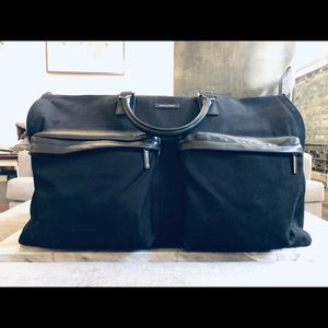 Men’s Black Twill Garment Weekender Bag